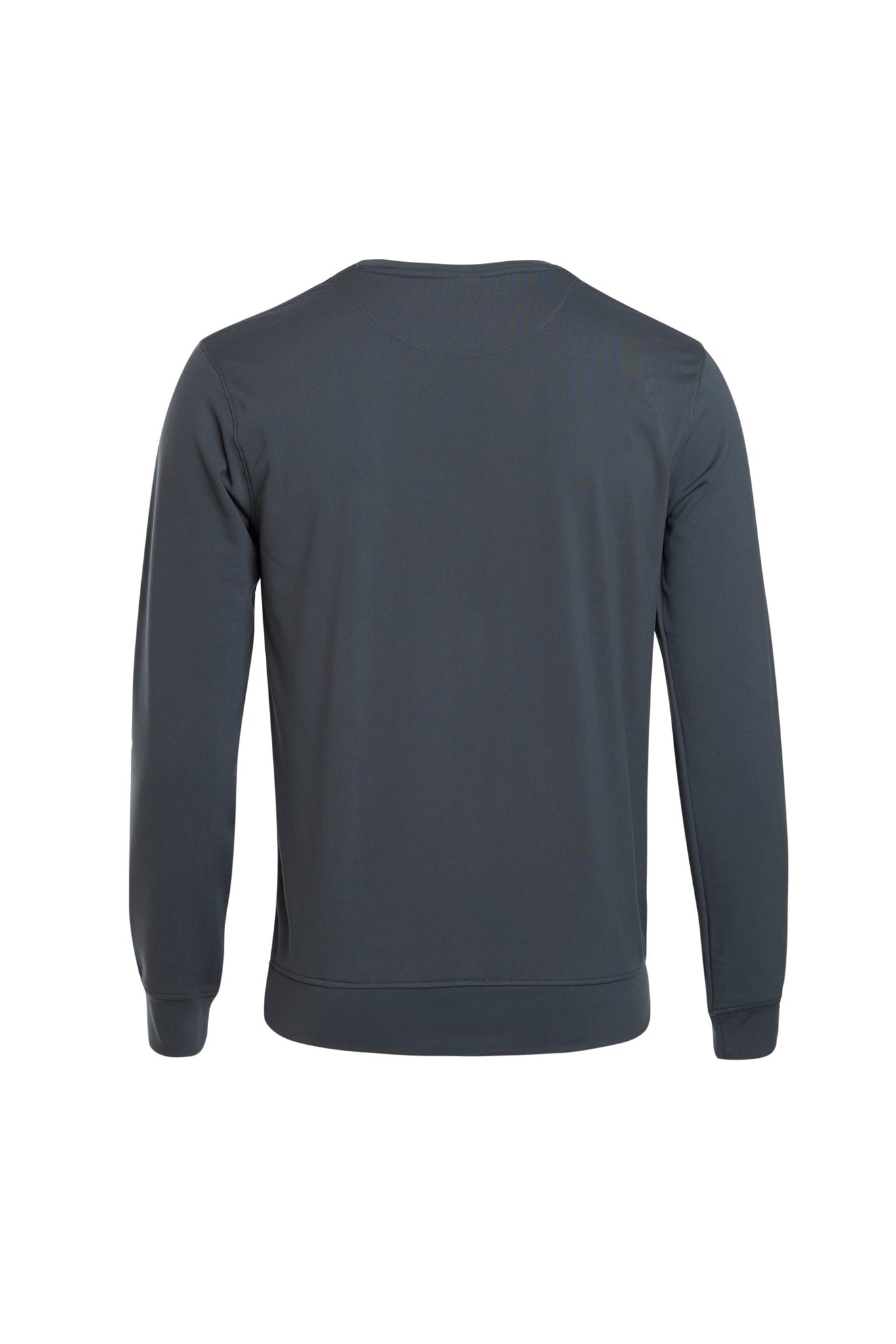 Gunmetal grey fleece full sleeve sweatshirt