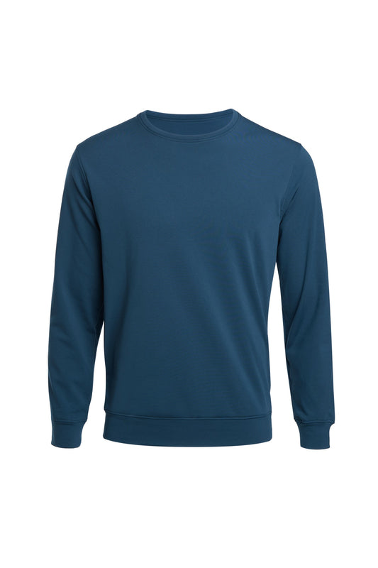 Airforce blue fleece full sleeve sweatshirt