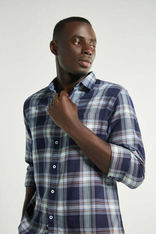 Big Navy Check Full Sleeve Shirt