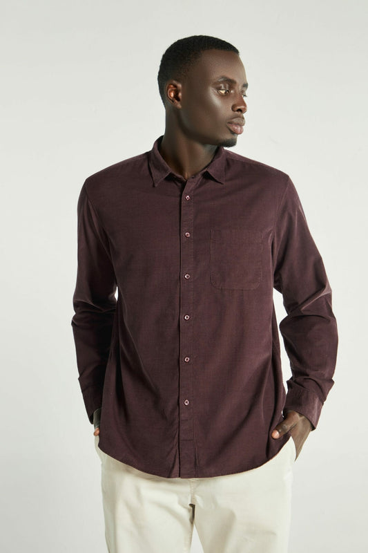 Brown Burgundy Full Sleeve Shirt