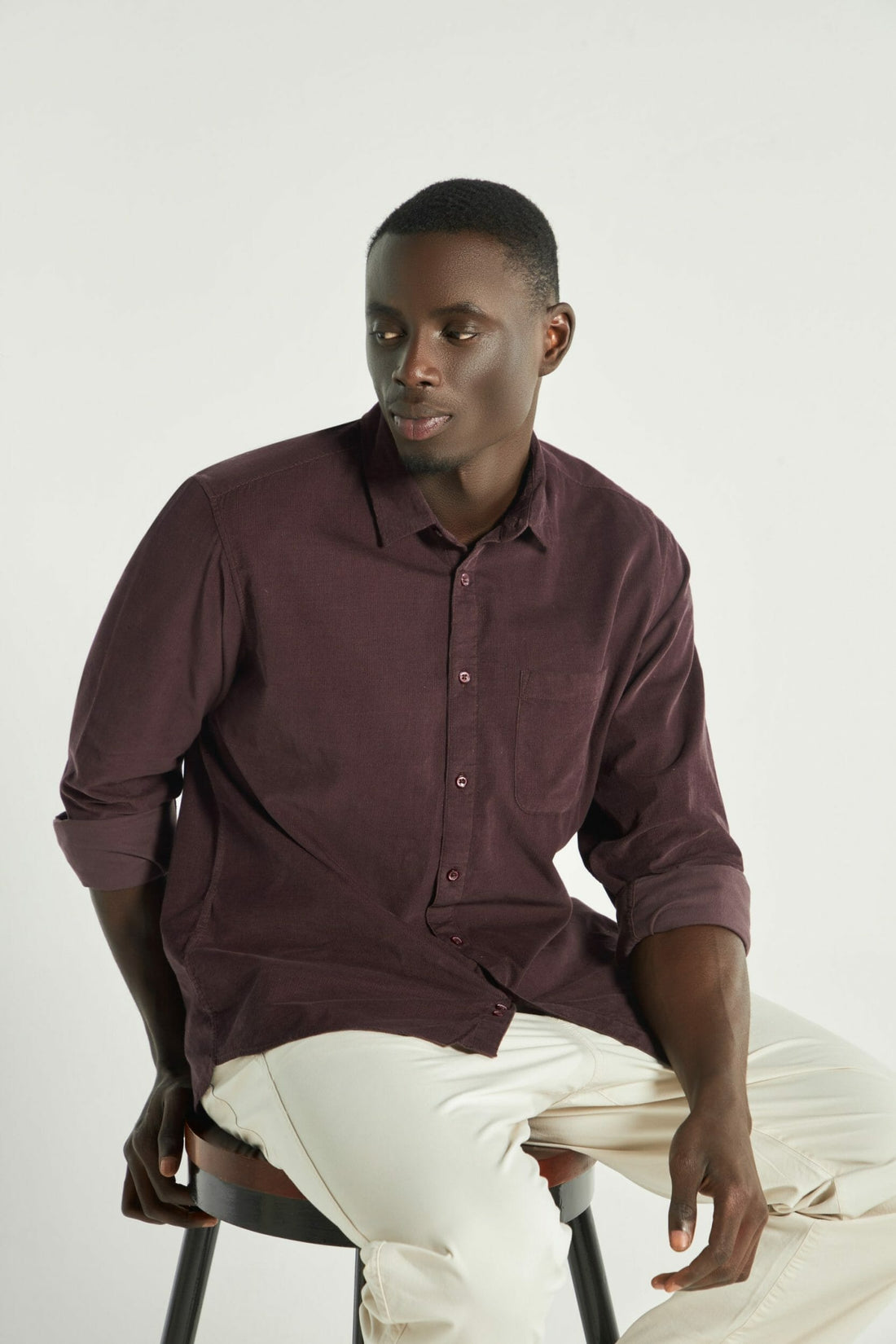 Brown Burgundy Full Sleeve Shirt