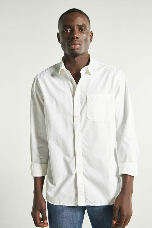 Ecru Plain Full Sleeve Shirt