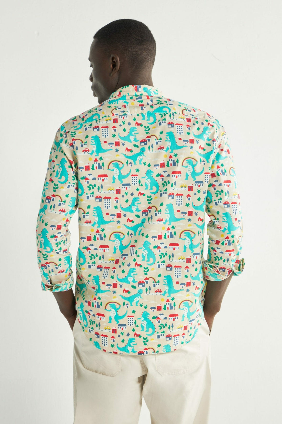 Green Dinosaur Full Sleeve Shirt