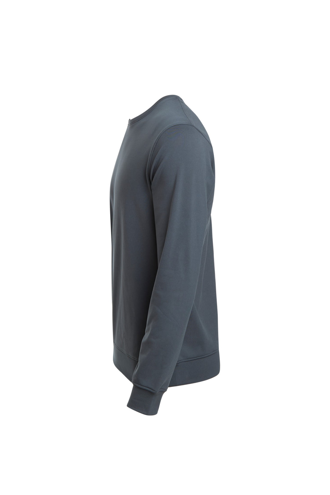 Gunmetal grey fleece full sleeve sweatshirt