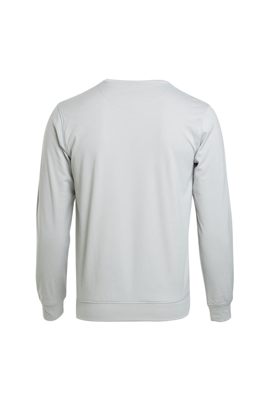 Mist grey fleece full sleeve sweatshirt