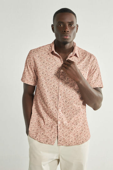 Pink Flower Amelie Short Sleeve Shirt